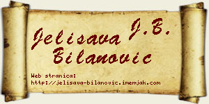 Jelisava Bilanović vizit kartica